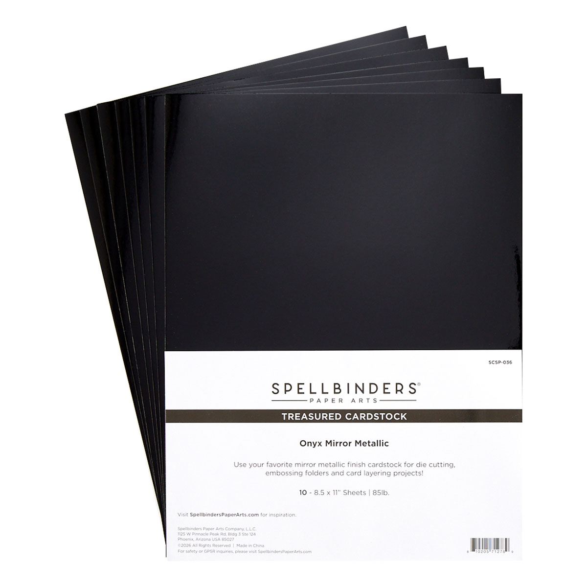 Spellbinders Onyx Mirror Metallic Treasured Cardstock