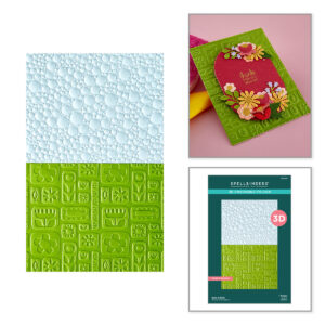 Spellbinders Suds & Buds 3D Embossing Folder