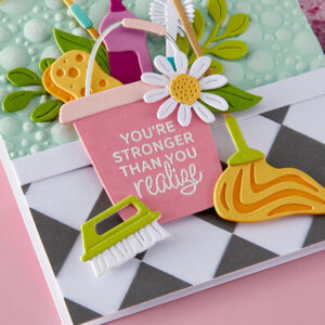Spellbinders Shiny New Day Sentiments Clear Stamp Set