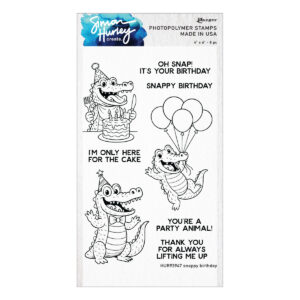 Spellbinders Ranger Snappy Birthday Clear Stamp Set By Simon Hurley Create.