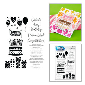 Spellbinders Ranger Snarky Birthday Clear Stamp Set By Simon Hurley Create.