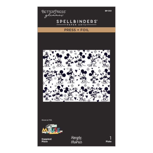 Spellbinders Happiest Place Press + Foil Plate