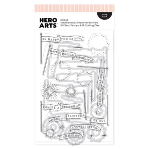 Hero Arts Unbelievably Awesome Banners Stamp & Cut