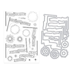 Hero Arts Unbelievably Awesome Banners Stamp & Cut