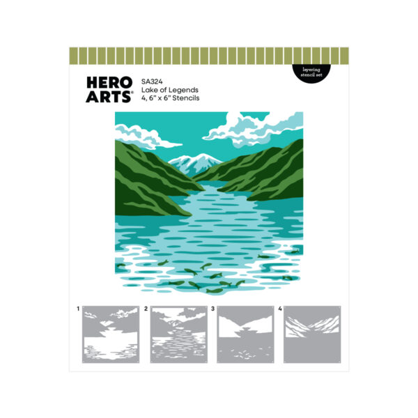 Hero Arts Lake of Legends Stencil Set