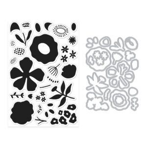 Hero Arts Abstract Floral Stamp & Cut 