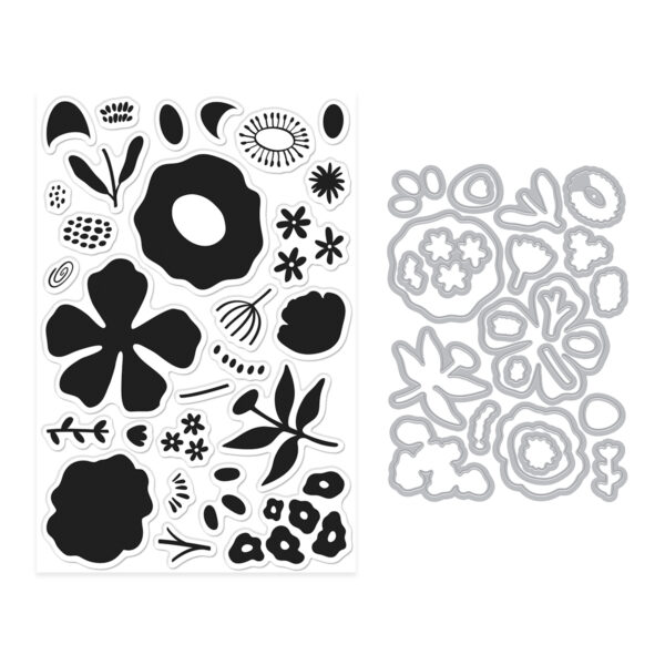 Hero Arts Abstract Floral Stamp & Cut 