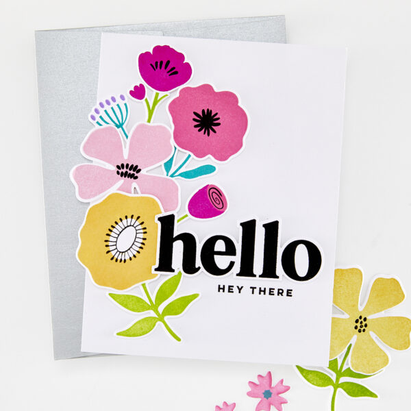 Hero Arts Abstract Floral Stamp & Cut 