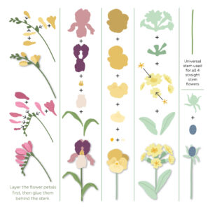 HB Die Lovely Layers: Mini Spring Florals