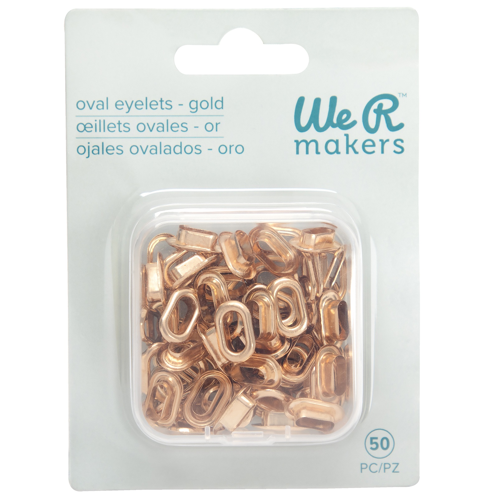 WE R MAKERS OVAL EYELET GOLD