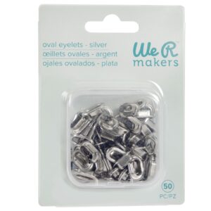 WE R MAKERS OVAL EYELET SILVER