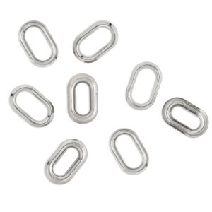 WE R MAKERS OVAL EYELET SILVER