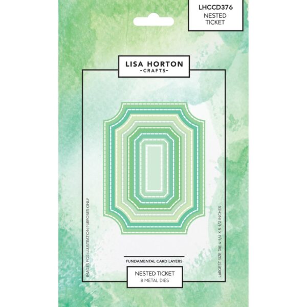 Lisa Horton Crafts Fundamentals Die Nested Ticket