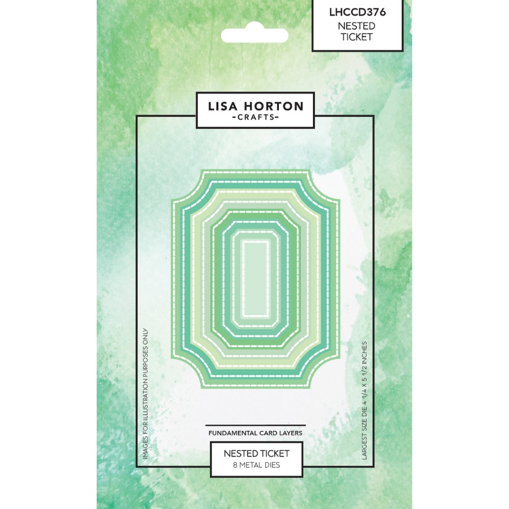 Lisa Horton Crafts Fundamentals Die Nested Ticket