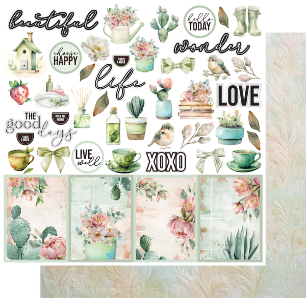 Uniquely Creative Tea & Tranquility 12X12 Afternoon Breeze