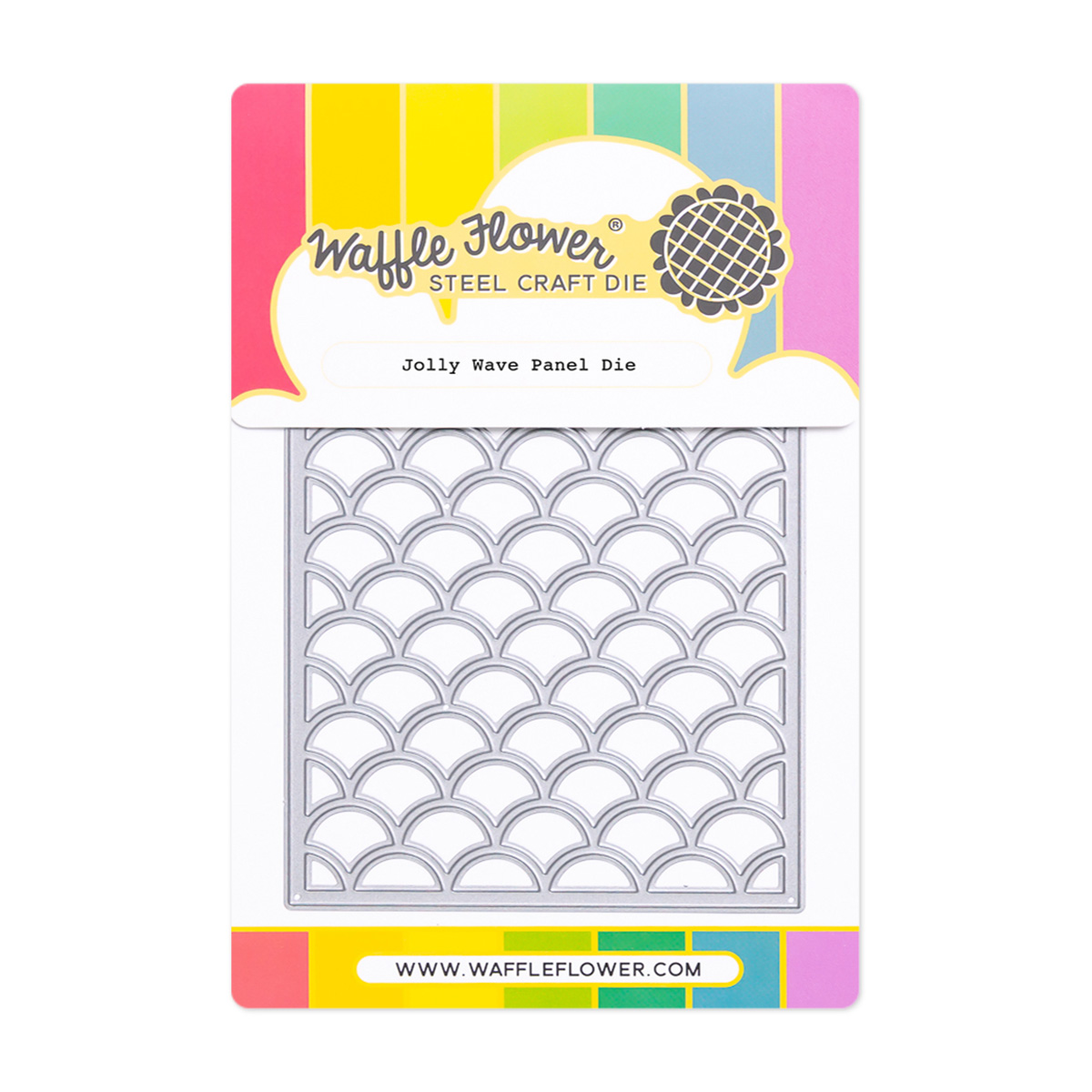 Waffle Flower Die Jolly Wave Panel