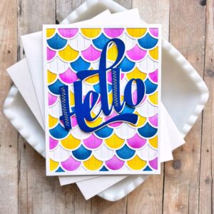 Waffle Flower Die Jolly Wave Panel