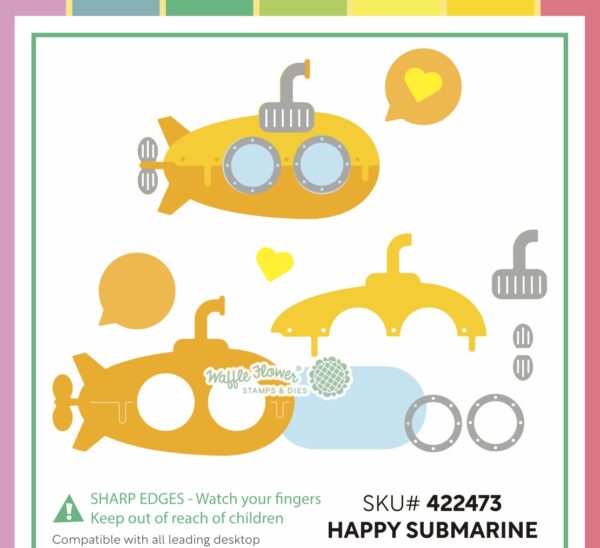 Waffle Flower Die Happy Submarine