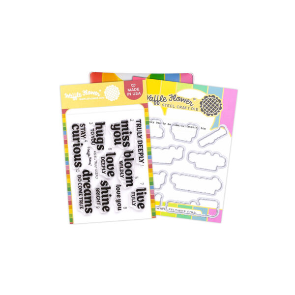 Waffle Flower Stamp and Die Truly Deeply Sentiments