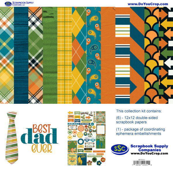 SSC Best Dad Ever Paper & Ephemera Kit