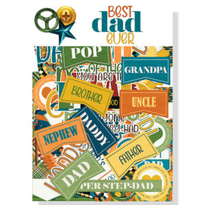 SSC Best Dad Ever Laser Cut Ephemera