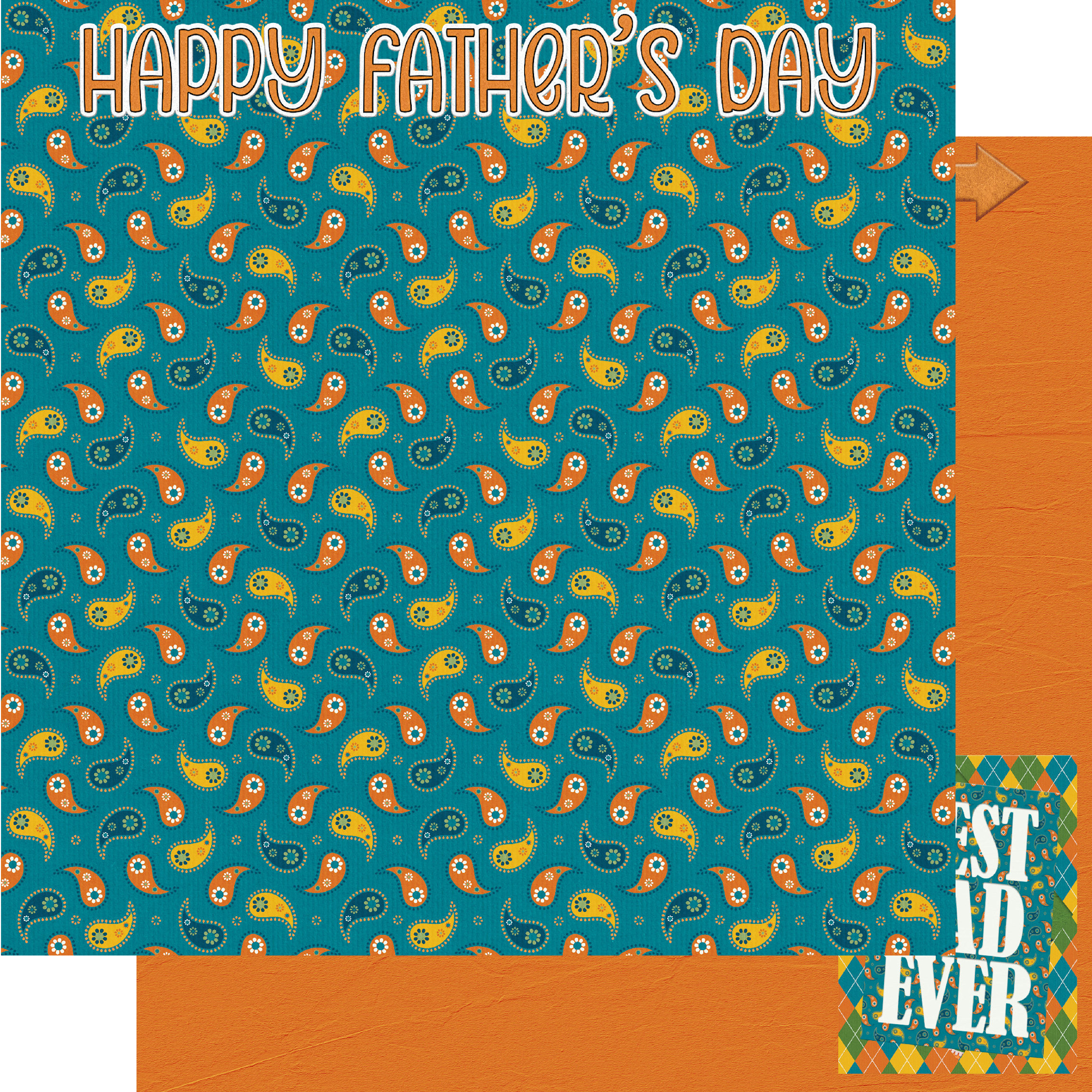 SSC Best Dad Ever 12X12 Happy Father's Day