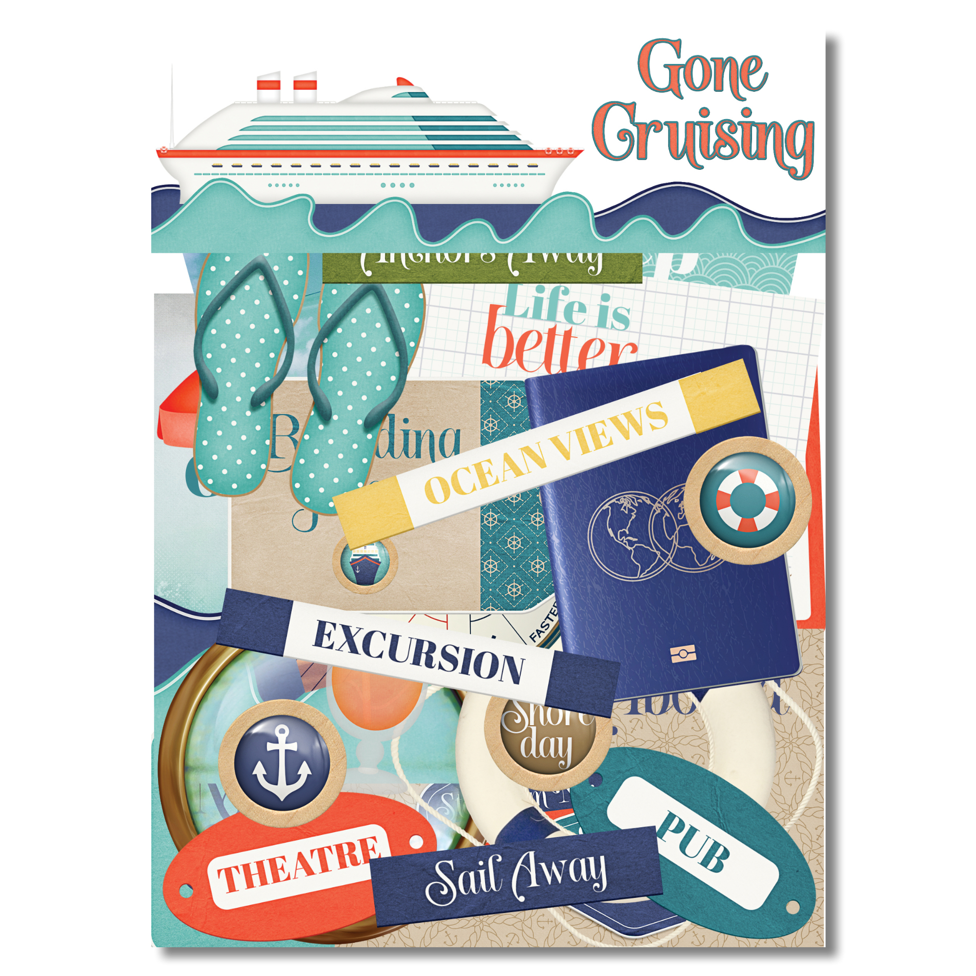 SSC Gone Cruising Laser Cut Ephemera