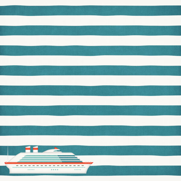 SSC Gone Cruising 12X12 Cabin Key Stripes