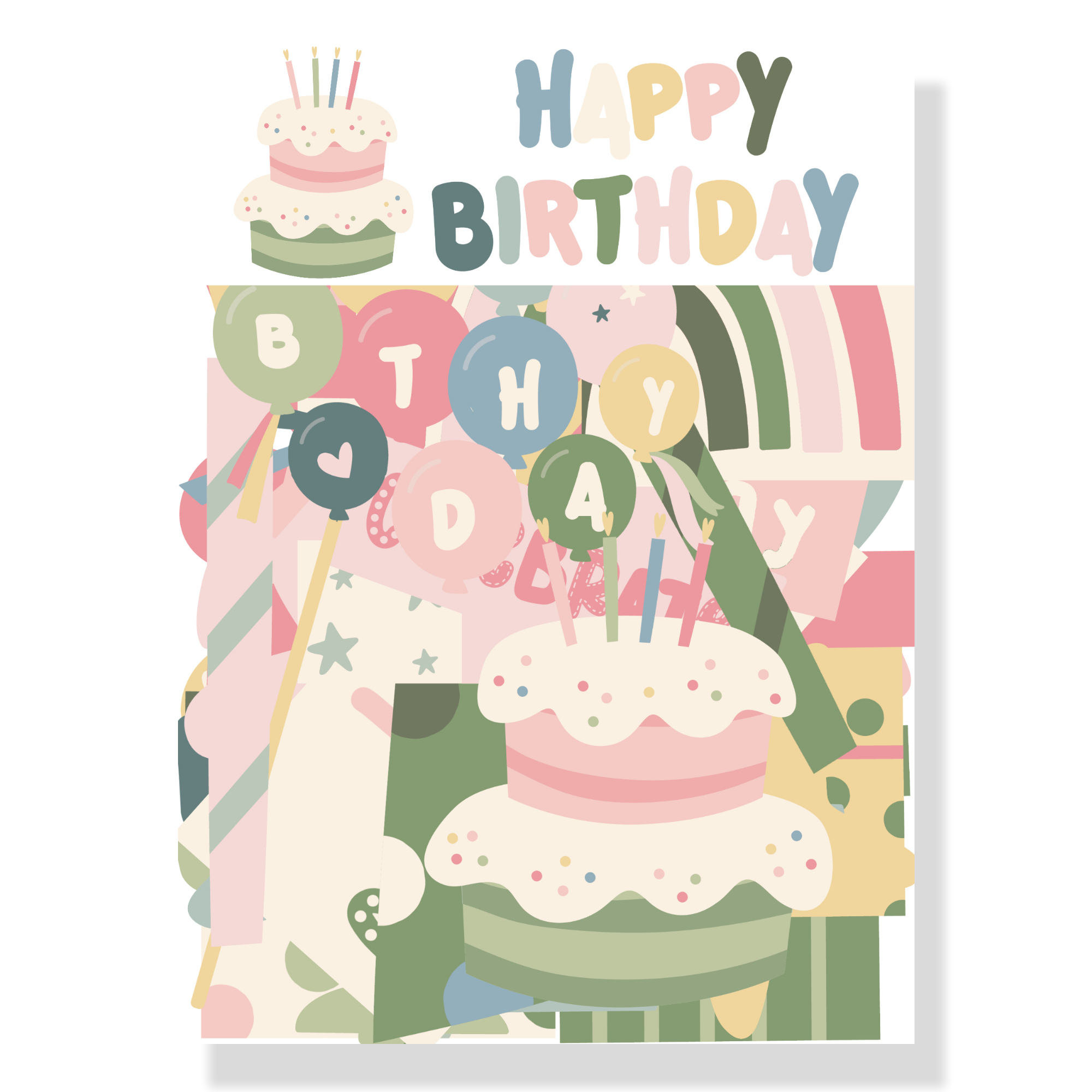 SSC Happy Birthday Laser Cut Ephemera