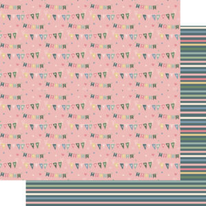 SSC Happy Birthday 12X12 Birthday Banner Stripes