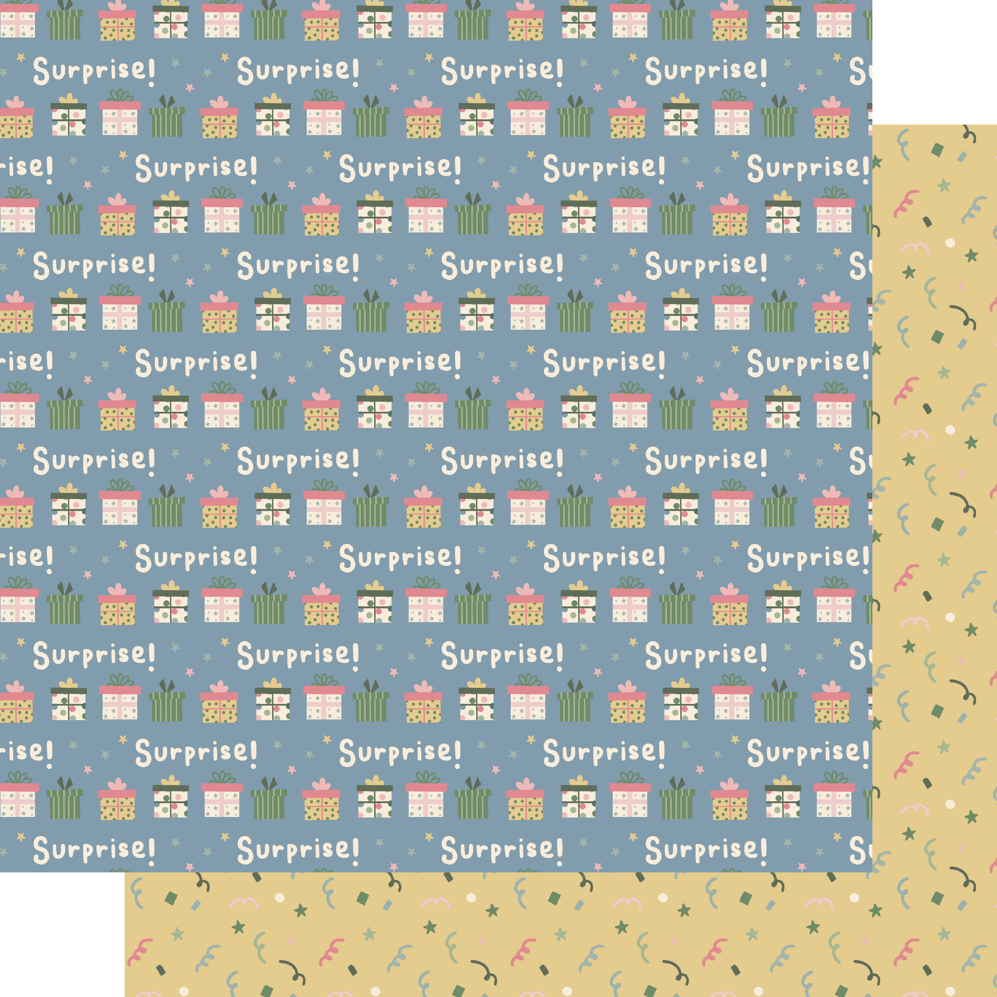 SSC Happy Birthday 12X12 Wrapped With Ribbons