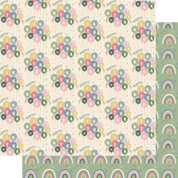 SSC Happy Birthday 12X12 Rainbow Wishes