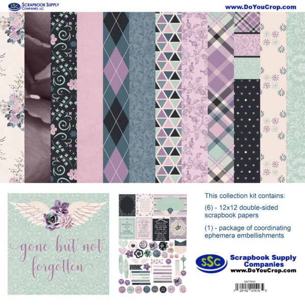 SSC Gone But Not Forgotten Paper & Embellishment Kit