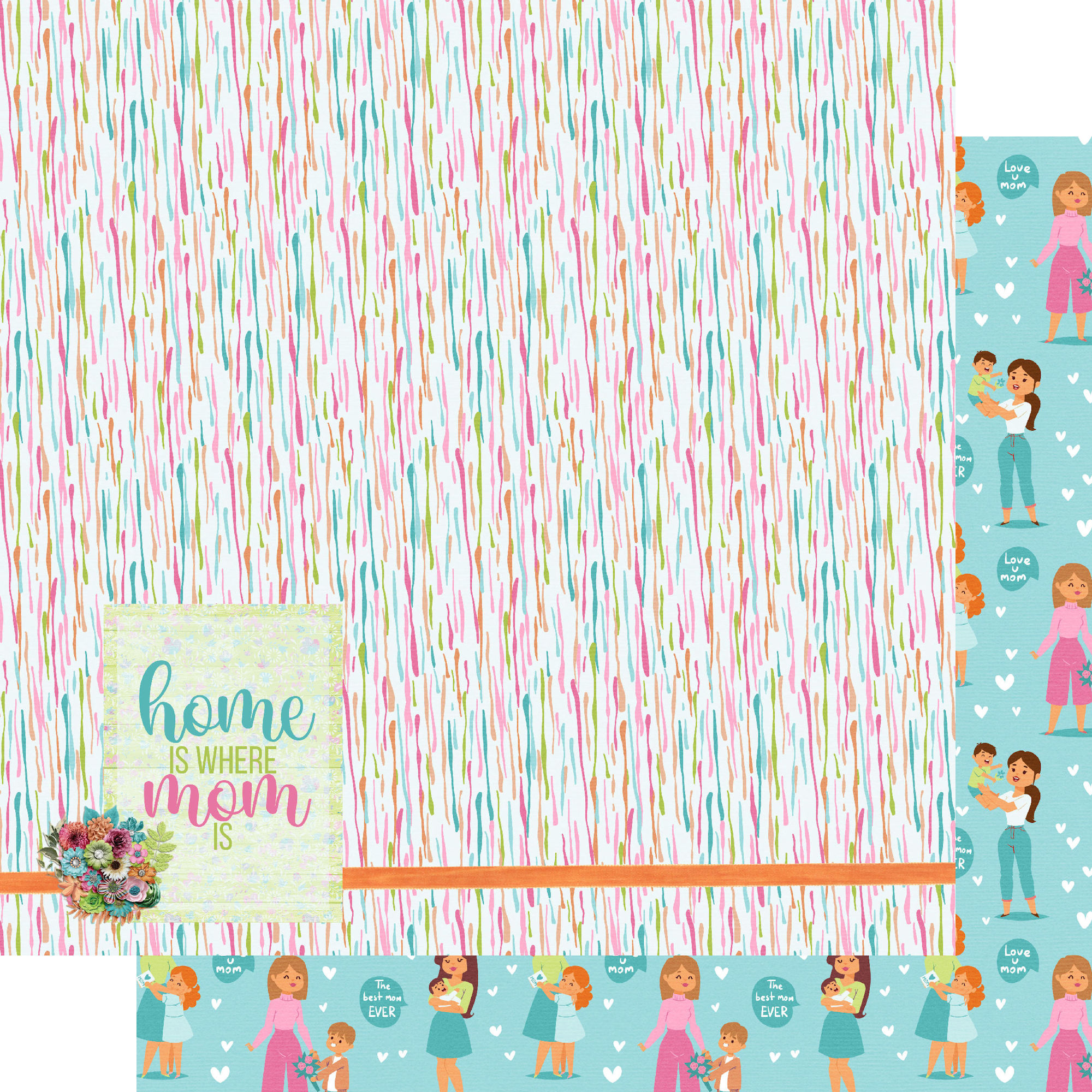 SSC Best Mom Ever 12X12 Home Is Where Mom
