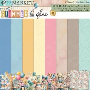 49 & Market Glimmer & Glee 12X12 Solids Collection