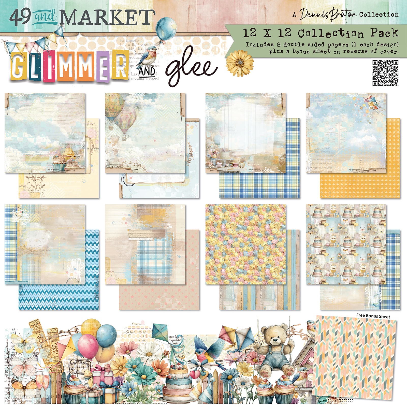 49 & Market Glimmer & Glee 12X12 Collection Pack