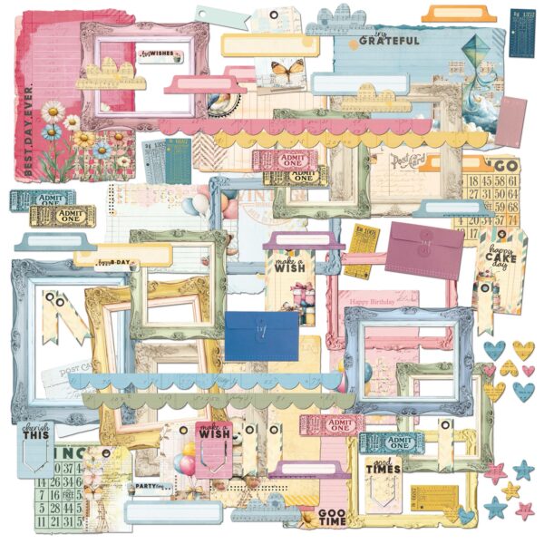 49&M Glimmer & Glee Ephemera & Frame Elements