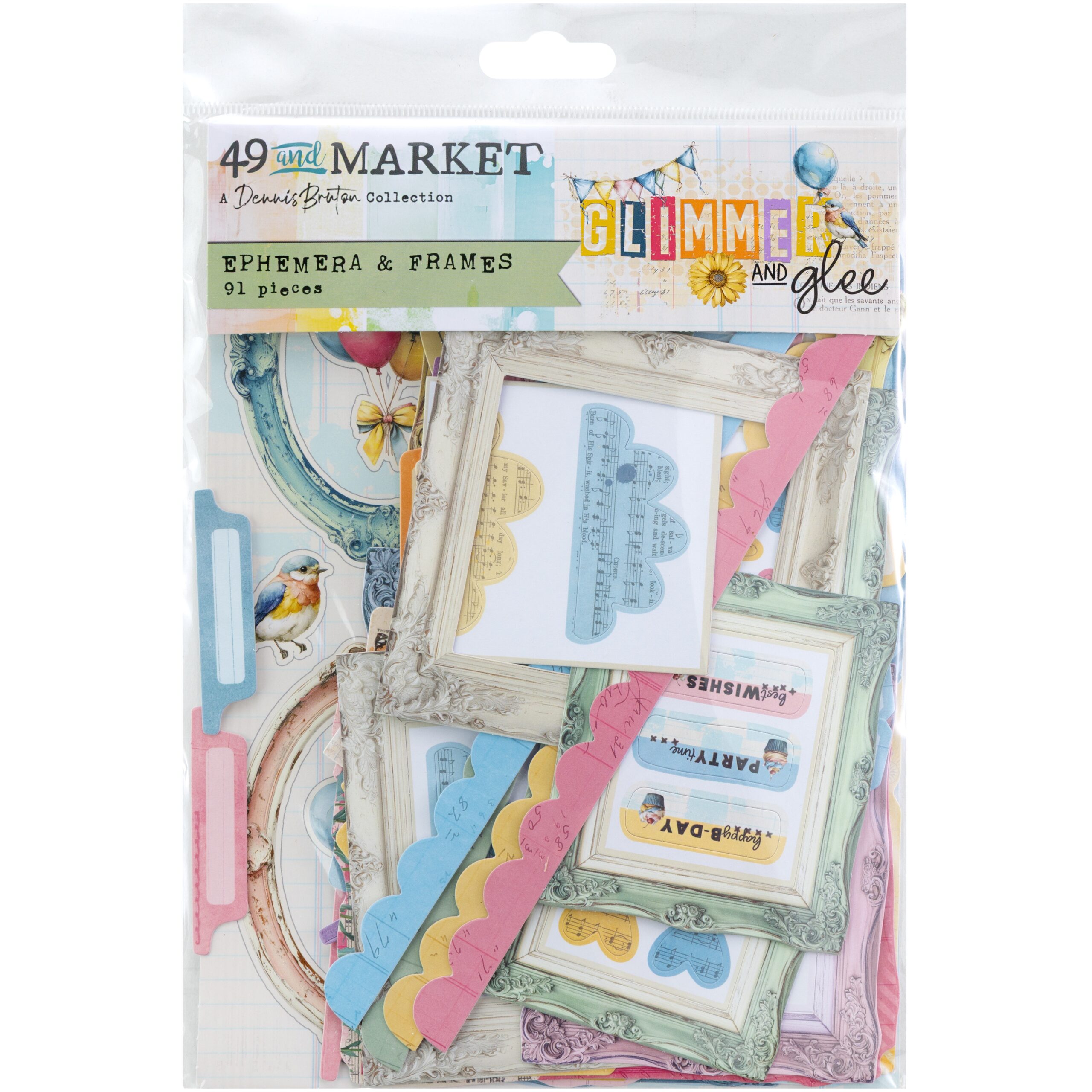 49&M Glimmer & Glee Ephemera & Frame Elements