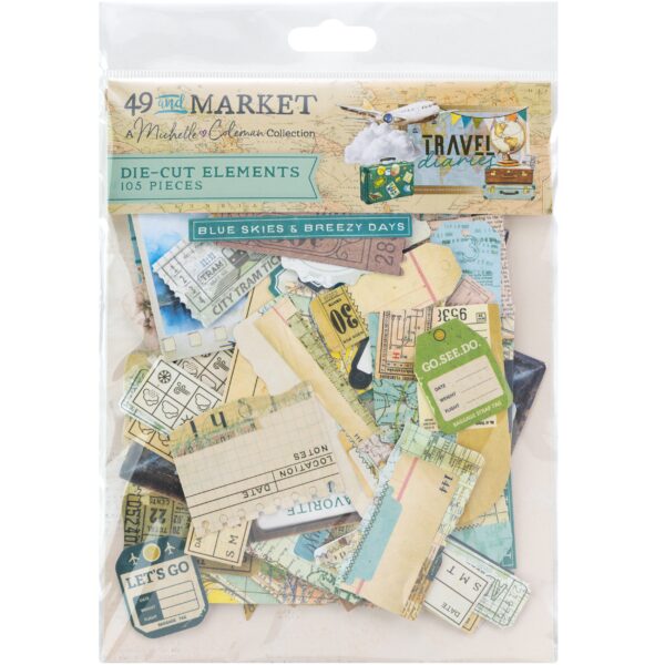 49 & Market Travel Diaries Die Cut Elements