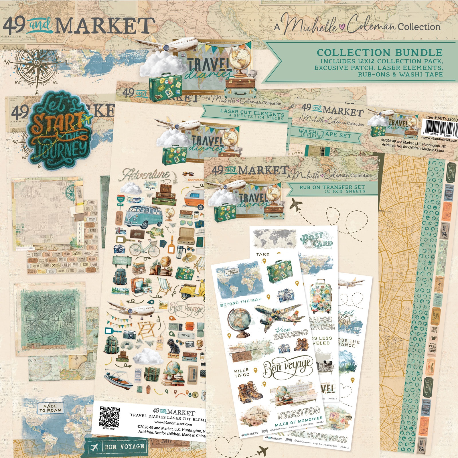 49 & Market Travel Diaries 12X12 Collection Bundle