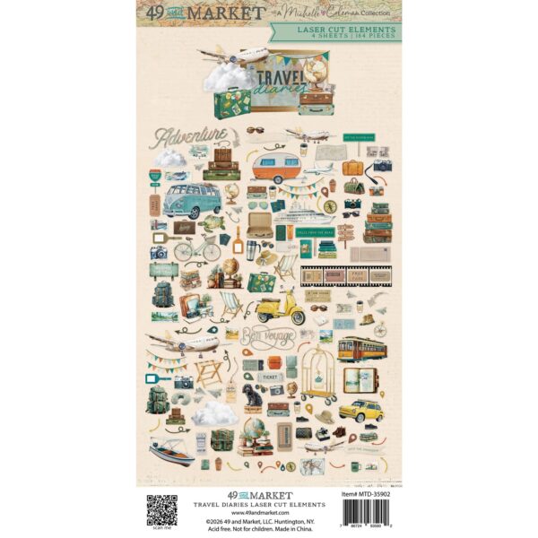 49 & Market Travel Diaries Laser Cut Elements