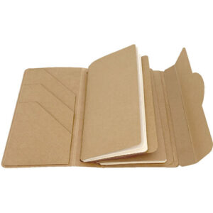 Graphic 45 Travel Album With Inserts Waterfall Folder & Journaling Notebooks Kraft