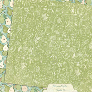 Graphic 45 Slice of Life 12X12 Gingham Pears