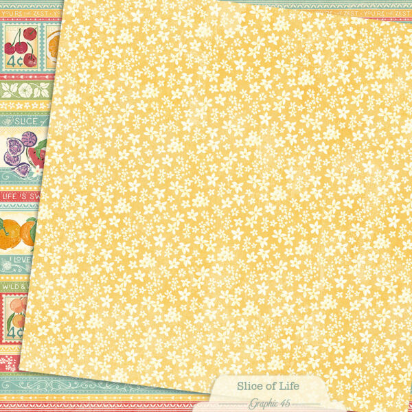 Graphic 45 Slice of Life 12X12 Slice of Life Borders