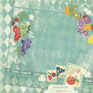 Graphic 45 Slice of Life 12X12 Summer Salad Layout