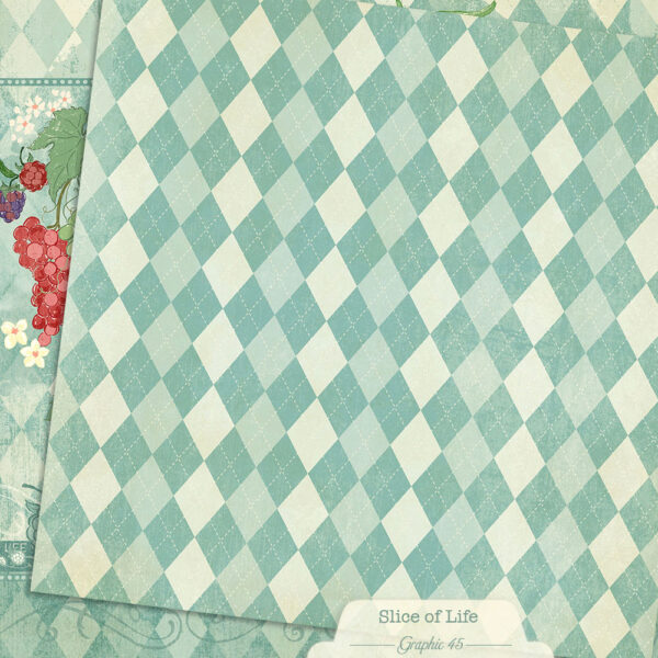 Graphic 45 Slice of Life 12X12 Summer Salad Layout