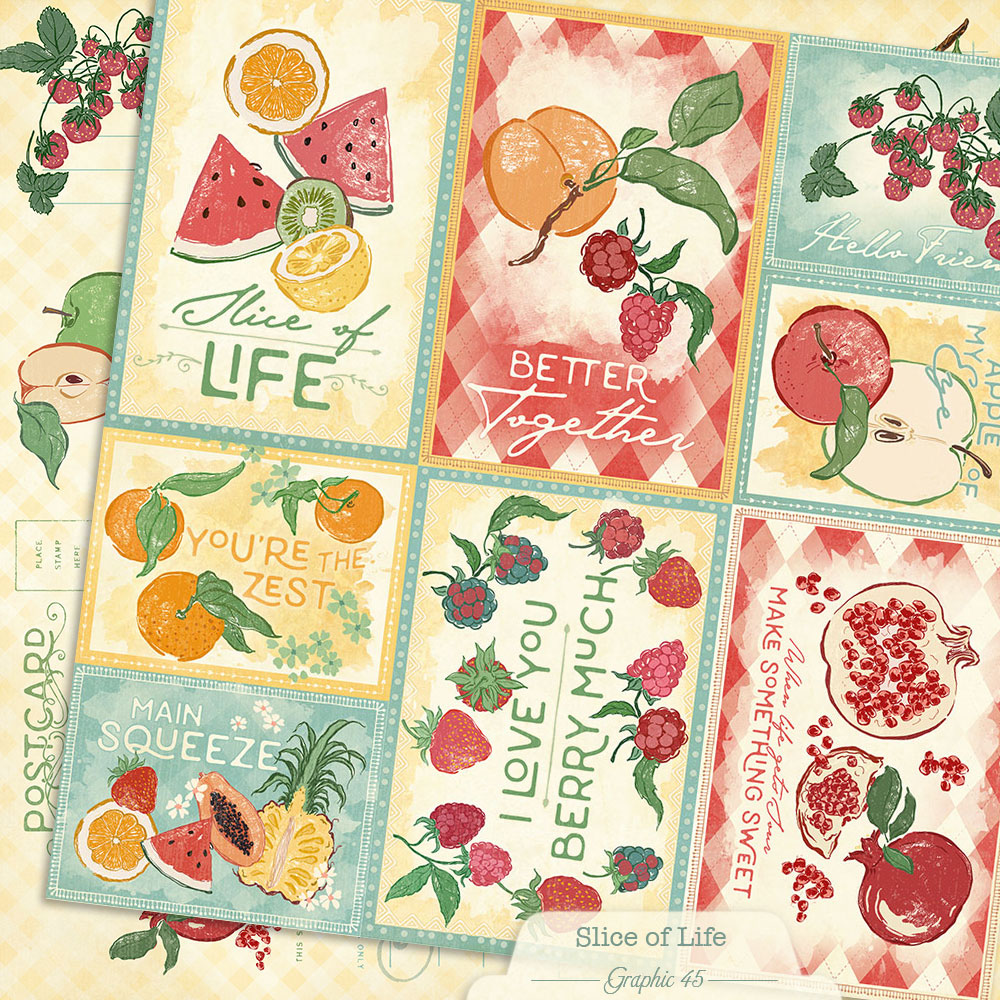 Graphic 45 Slice of Life 12X12 Slice of Life Journaling Cut-apart