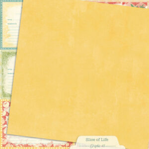Graphic 45 Slice of Life 12X12 Recipe Card Cut-apart Patterns and Solids