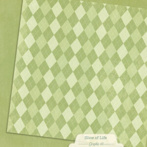Graphic 45 Slice of Life 12X12 Green Apple Patterns and Solids