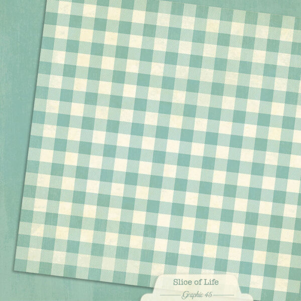 Graphic 45 Slice of Life 12X12 Capri Blue Patterns and Solids Graphic 45 Slice of Life 12X12 Capri Blue Patterns and Solids